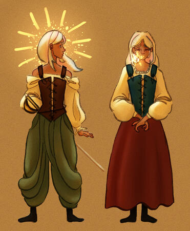 Pearl tears fairytale inspired character design